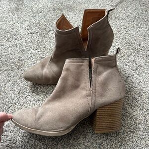 Elegant Taupe Ankle Booties